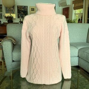 Pink Cashmere Kassatly Turtleneck Sweater